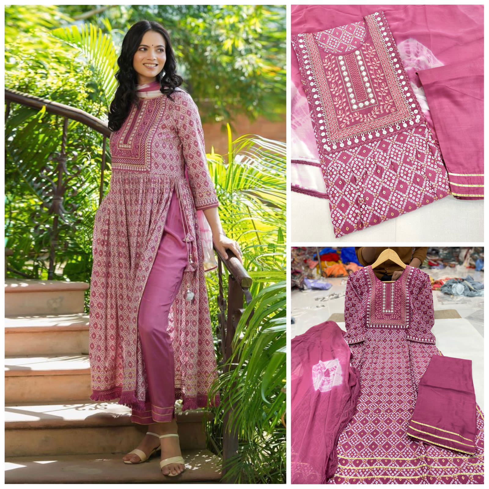  Jungle Book By Tdg Naira Cut Printed Embroidery Kurti With Bottom Dupatta Wholesalers In Delhi